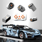 Afobrick TGL T5013A McLaren Senna Blue 3780PCS, view 6