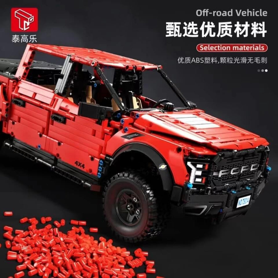 Afobrick TGL T5014 Ford F-150 Raptor Red 3249pcs