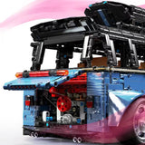 Afobrick TGL T5022B Volkswagen bus purple 1:8 3299pcs, view 3