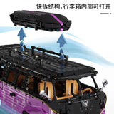 Afobrick TGL T5022B Volkswagen bus purple 1:8 3299pcs, view 4
