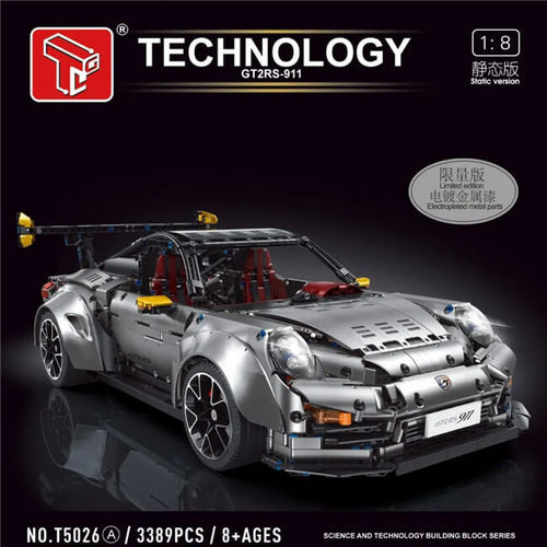 Afobrick TGL T5026A GT2RS-911 Silver Grey