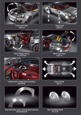Afobrick TGL T5026A GT2RS-911 Silver Grey, view 2