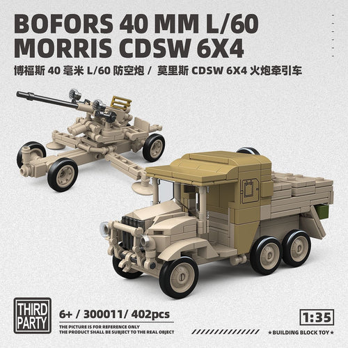 Afobrick Third Party 300011 BOFORS 40MM L/60 MORRIS CDSW 6X4