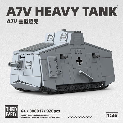 Afobrick Third Party 300017 A7V Heavy Tank