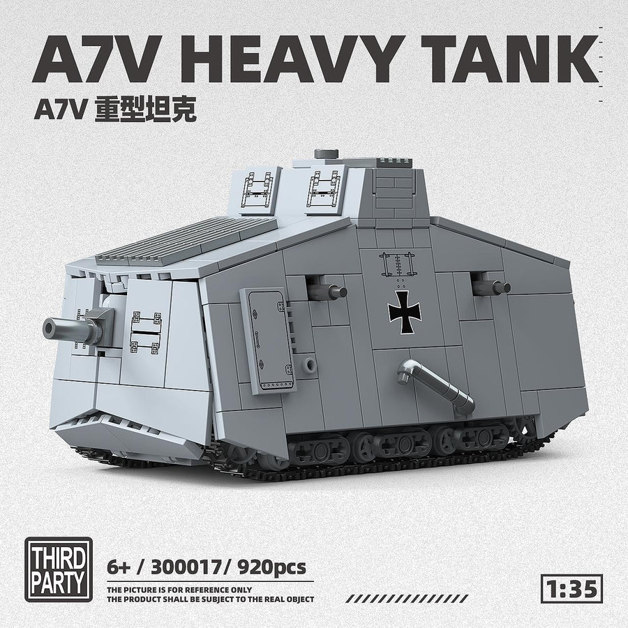 Afobrick Third Party 300017 A7V Heavy Tank