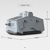 Afobrick Third Party 300017 A7V Heavy Tank, view 2