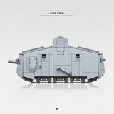 Afobrick Third Party 300017 A7V Heavy Tank, view 4