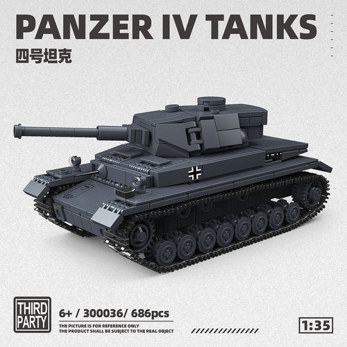 Afobrick Third party 300036 Panzer IV Tanks