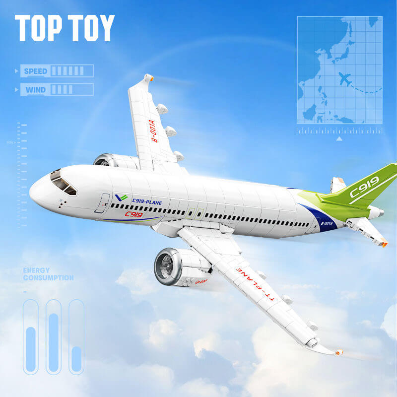 Afobrick TOPTOY C919 Plane And CRH Train