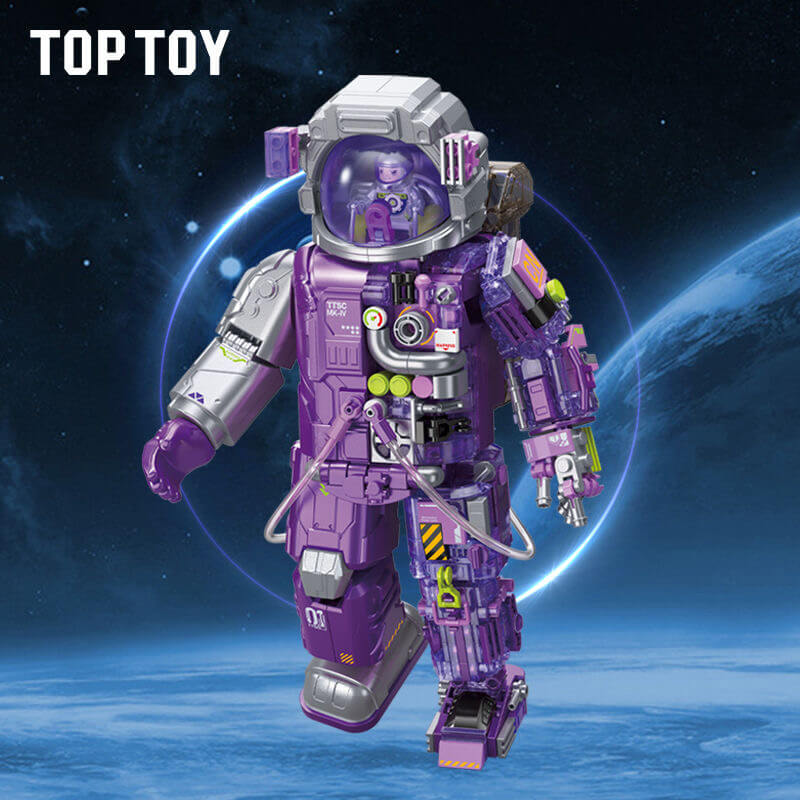 Afobrick Toptoy TC1412 Purple Electroplating Astronaut