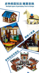 Afobrick URGE 50101 Medievaltown Market 1724pcs, view 5
