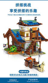 Afobrick URGE 50102 Medievaltown Barn 1725pcs, view 3