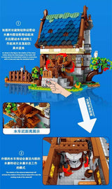 Afobrick URGE 50104 Medieval Town Water Mill 2053pcs, view 3
