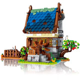 Afobrick URGE 50104 Medieval Town Water Mill 2053pcs, view 4