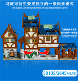 Afobrick URGE 50105 Medieval Town Stable 2645pcs, view 4