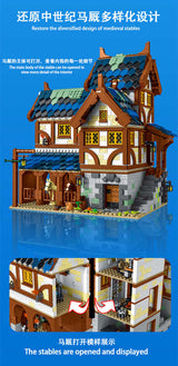 Afobrick URGE 50105 Medieval Town Stable 2645pcs, view 6
