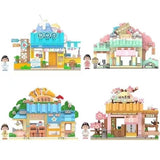 Afobrick Wekki Chibi Maruko-chan Series Small Street View, view 6