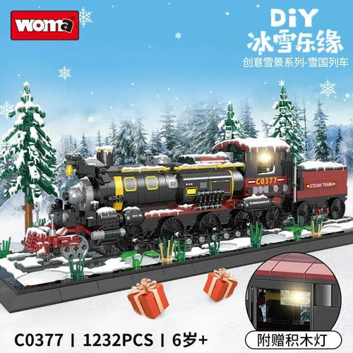 Afobrick WOMA C0377 Snow Country Train
