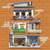 Afobrick XINGBAO XB-01037 China Style urban village, view 3