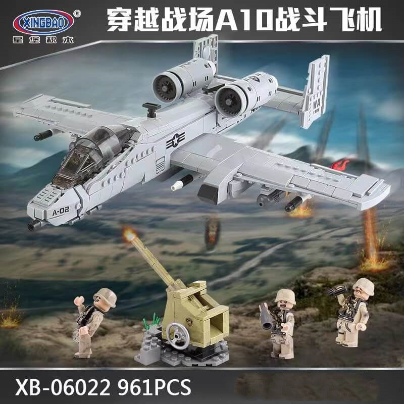 Afobrick XINGBAO XB-06022 A10 attack aircraft