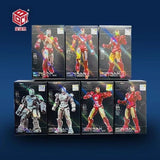 Afobrick XJ BLOCK Iron Man 7cm Assembled Figures, view 3