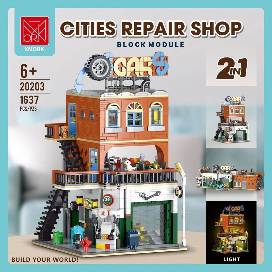 Afobrick Xmork 20203 Cities Repair Shop