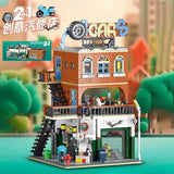 Afobrick Xmork 20203 Cities Repair Shop, view 3