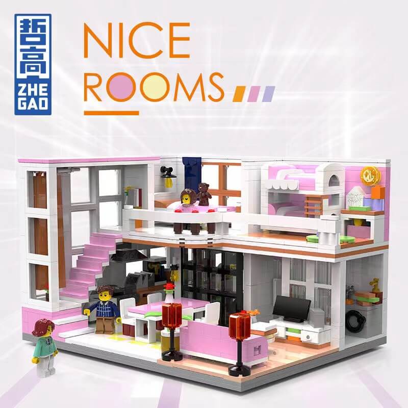 Afobrick ZHEGAO 00338 Nice Rooms 1220PCS