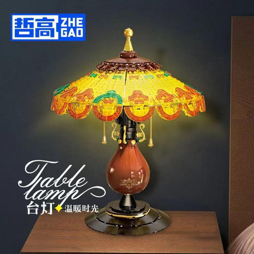 Afobrick ZHEGAO 00398 Table Lamp Mini Brick