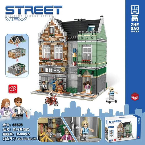 Afobrick ZHEGAO 00959 Bike Shop Mini Brick 3600pcs