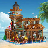 Afobrick ZHEGAO 00981 Fishing Village Cabin mini brick 1881pcs, view 2