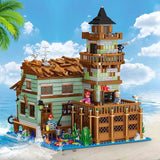 Afobrick ZHEGAO 00981 Fishing Village Cabin mini brick 1881pcs, view 4