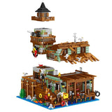 Afobrick ZHEGAO 00981 Fishing Village Cabin mini brick 1881pcs, view 6