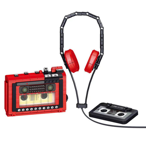 Afobrick ZHEGAO 00989 Retro Classic Tape Recorder mini brick 457pcs