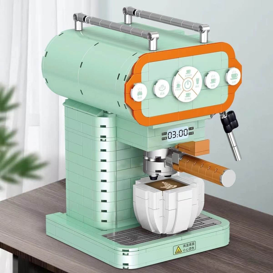Afobrick ZHEGAO 01008 modern Coffee Machine mini brick 640pcs