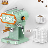 Afobrick ZHEGAO 01008 modern Coffee Machine mini brick 640pcs, view 4