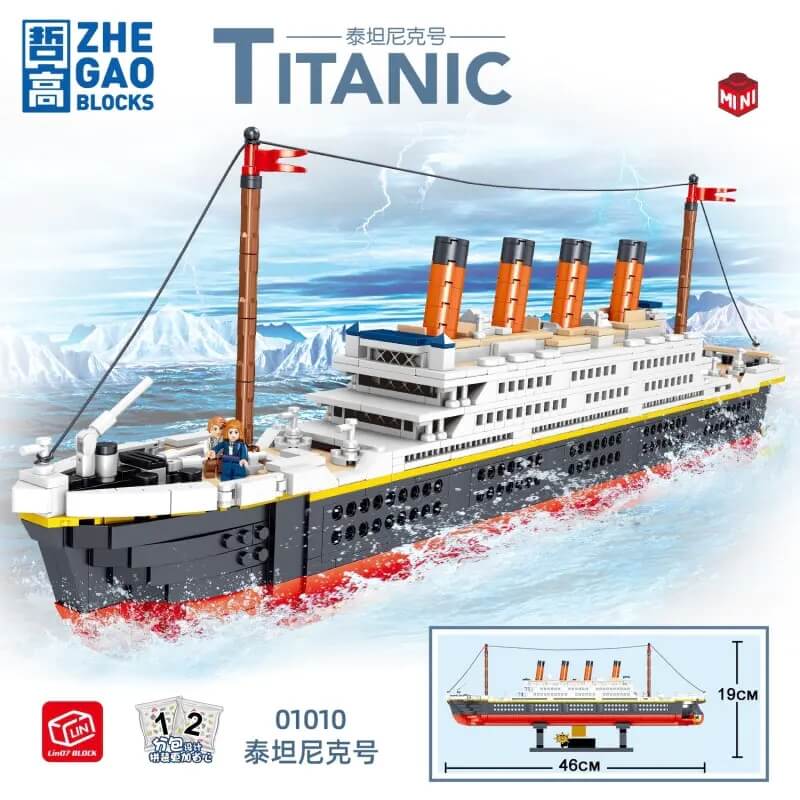 Afobrick ZHEGAO 01010 Titanic MINI BRICK 1288pcs