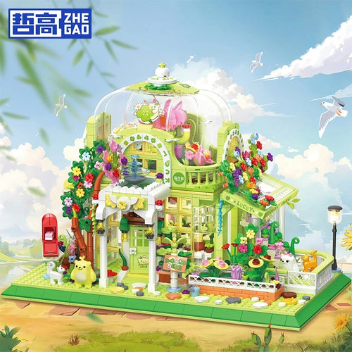 Afobrick ZHEGAO 612002 Sprout Bear Sunshine Botanical Garden Mini Brick