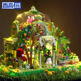 Afobrick ZHEGAO 612002 Sprout Bear Sunshine Botanical Garden Mini Brick, view 3
