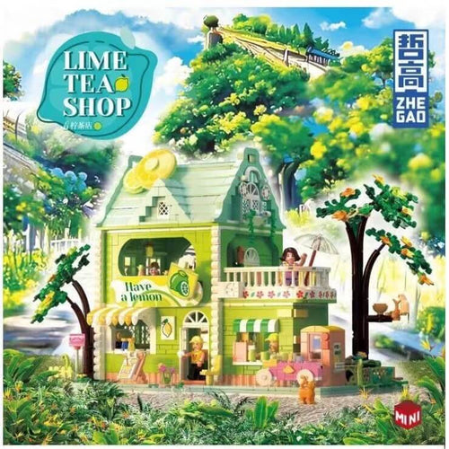 Afobrick ZHEGAO 612003 Lime Tea Shop Mini Brick