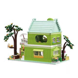 Afobrick ZHEGAO 612003 Lime Tea Shop Mini Brick, view 4
