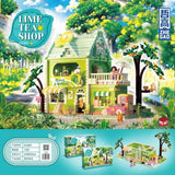 Afobrick ZHEGAO 612003 Lime Tea Shop Mini Brick, view 5