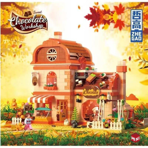 Afobrick ZHEGAO 612004 Chocolate Workshop Mini Brick