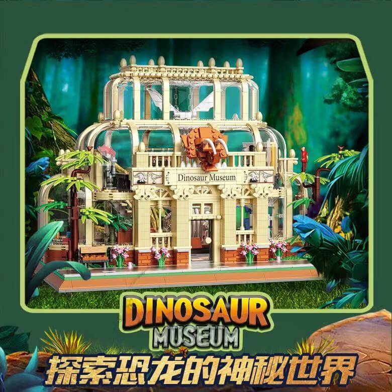 Afobrick ZHEGAO 613000 Dinosaur Museum Mini Brick