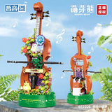 Afobrick ZHEGAO 661006 Sprout Bear Music Box Mini Brick, view 2