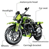 Afobrick ZHEGAO Competitive Motorctcle, view 2