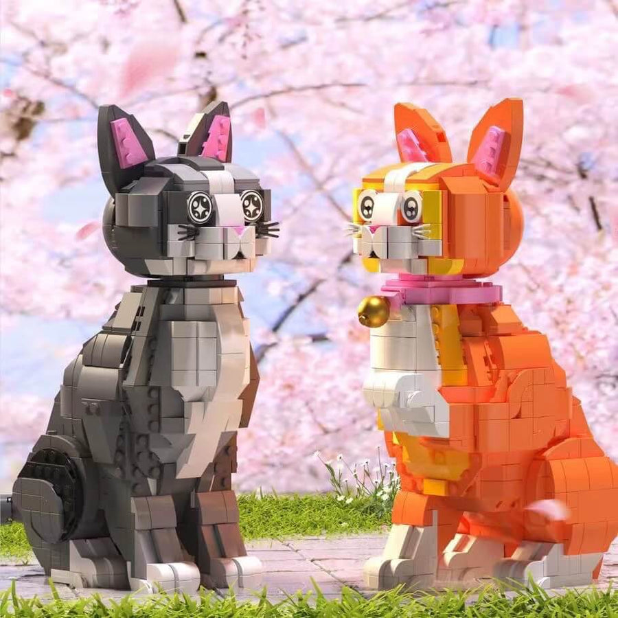 Afobrick ZHEGAO Cute Cat Mini Brick
