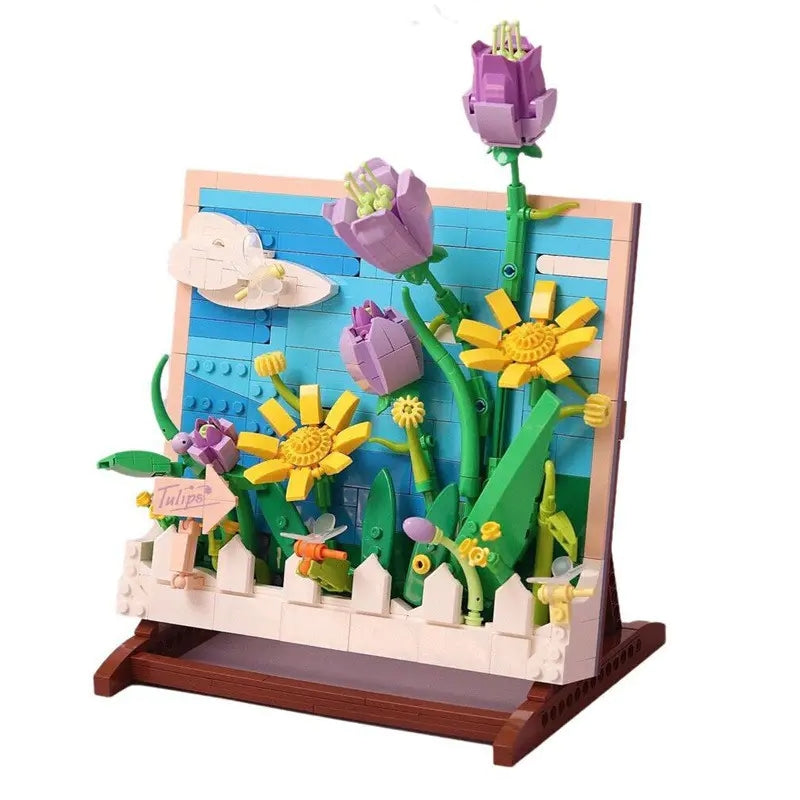 Afobrick ZHEGAO DZ1015 Painting BionicTulips