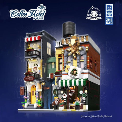 Afobrick Zhegao DZ6113 Coffee Hotel Mini Brick