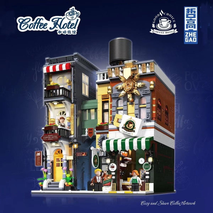 Afobrick Zhegao DZ6113 Coffee Hotel Mini Brick
